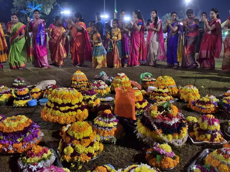 Bathukamma in Hyderabad