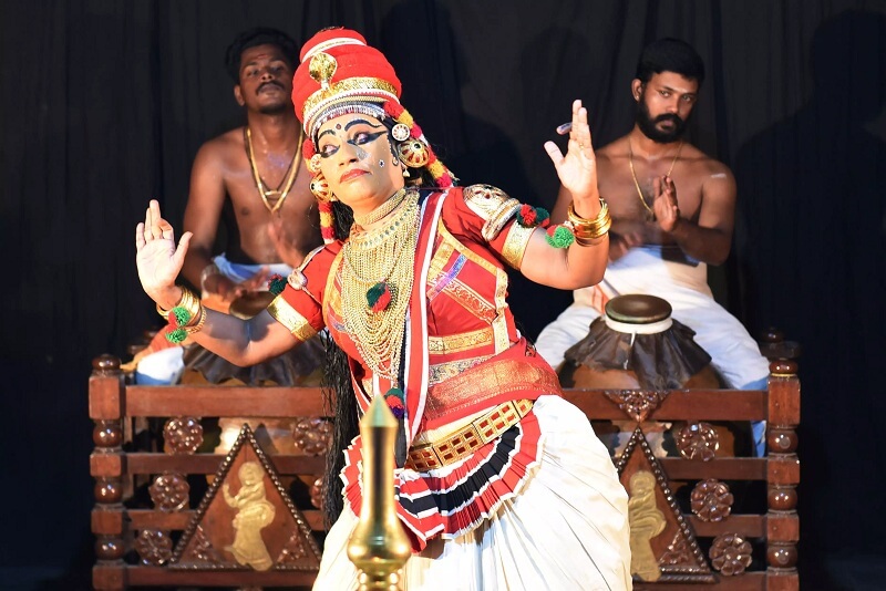 Nangiǎr Kūthu or Nangyar Koothu allied traditional art of Kutiyattam