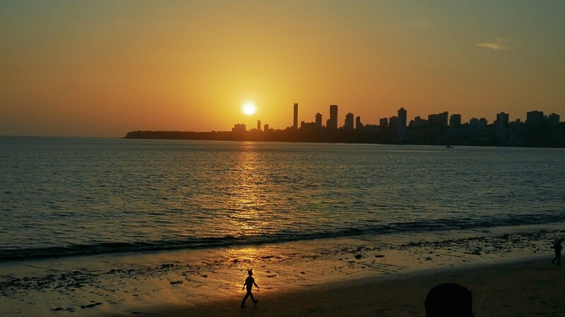 Chowpatty Beach Sunset Point, Mumbai