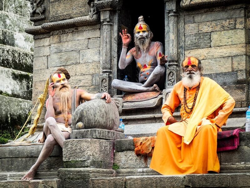 Naga Sadhus (naked monks), and pujas at Varanasi