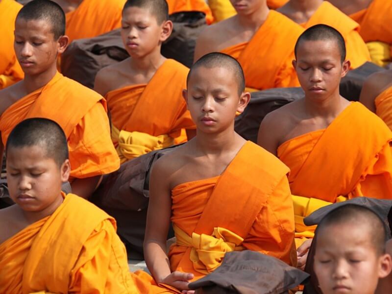 Bhutan Monks - Orange Little Kids