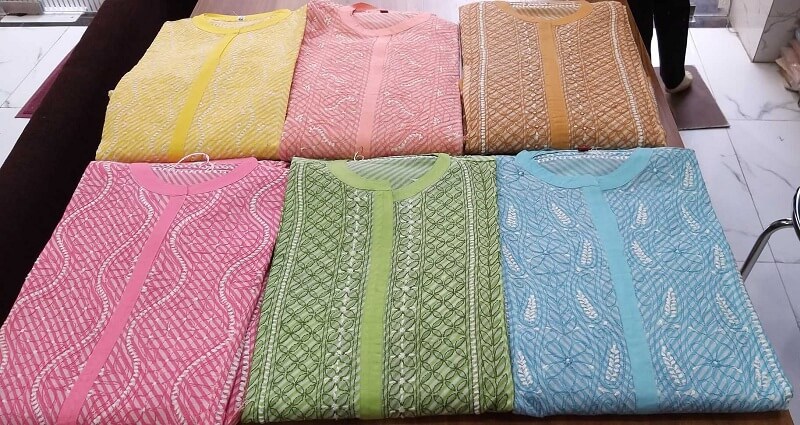 Lucknowi Chikan clothes in Lucknow