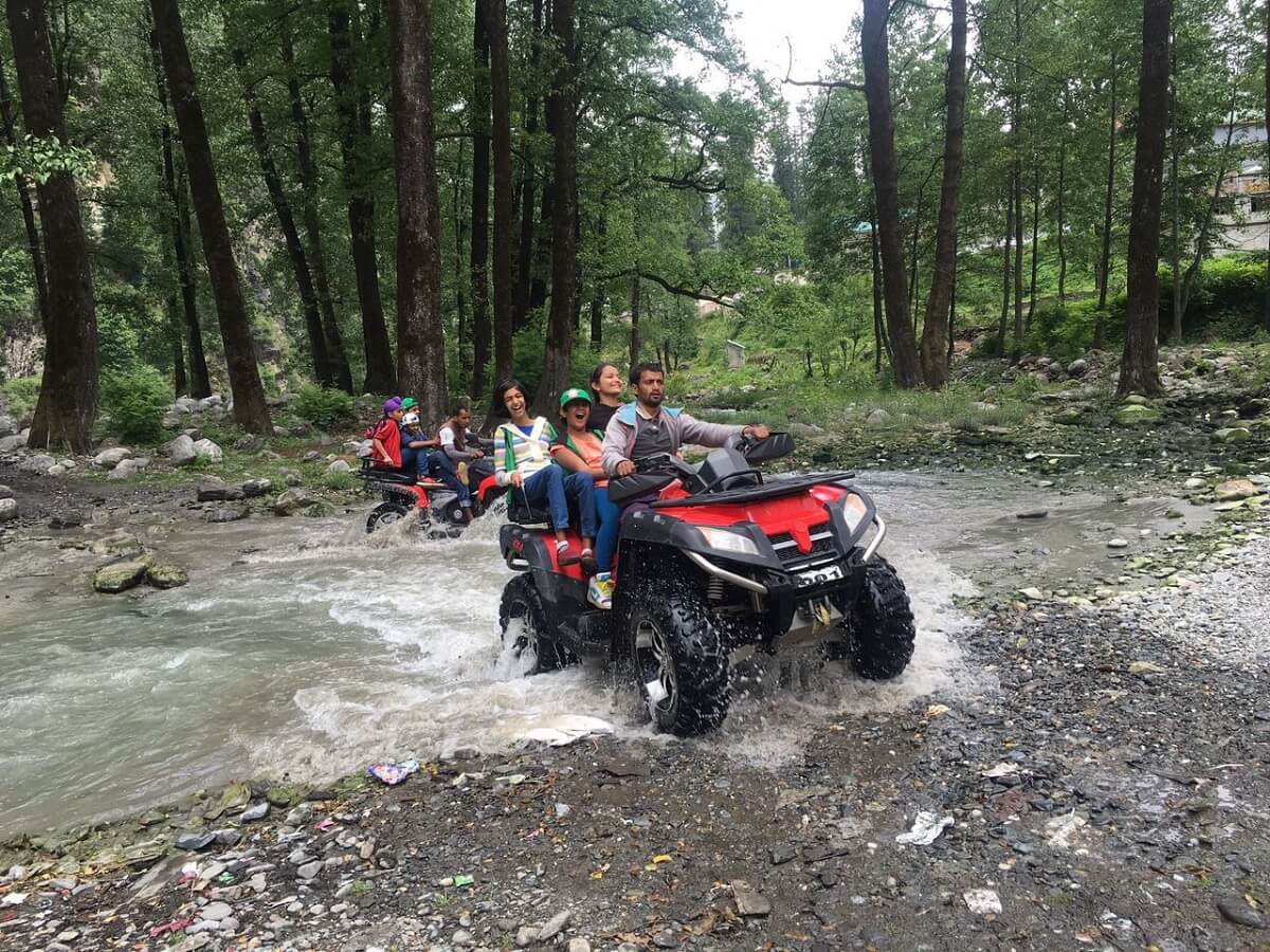 Biking on Quads, Solang Valley, Manali, Himachal
