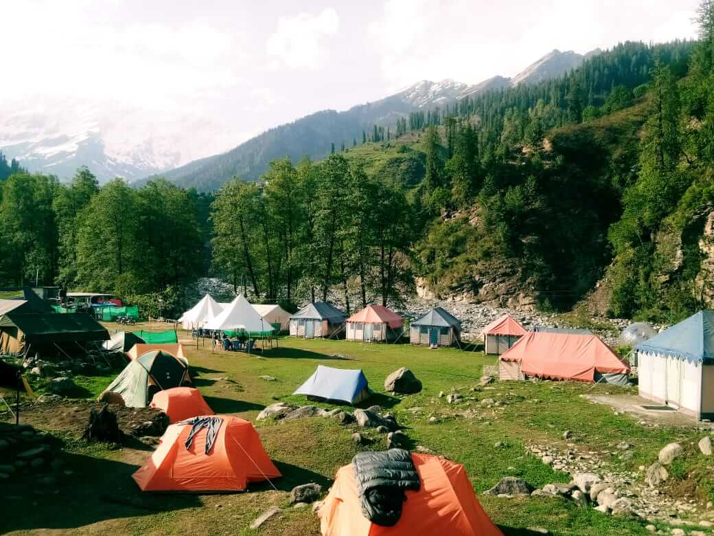 Campsite in Solang Valley, Himachal