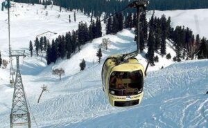 Gulmarg Gondola is the highest riding and operable cable car taking tourists