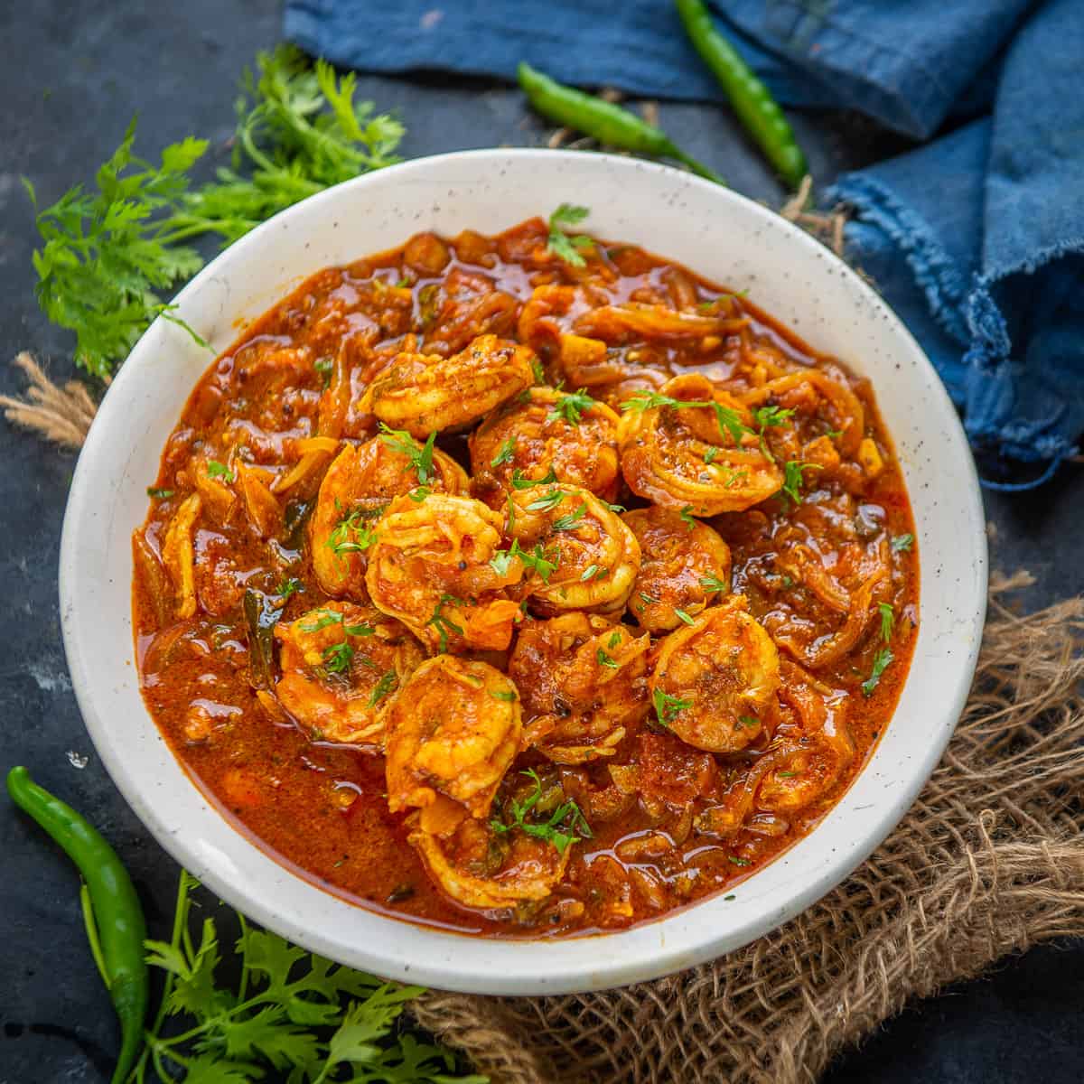 Kerala Style Prawn Curry