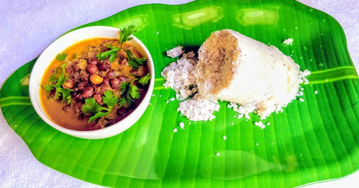 Pattu and Kadala Curry Kerala Dish