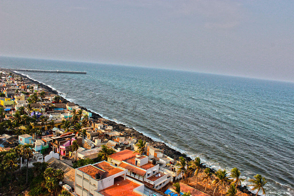 Promenade Beach Rock Beach Pondicherry