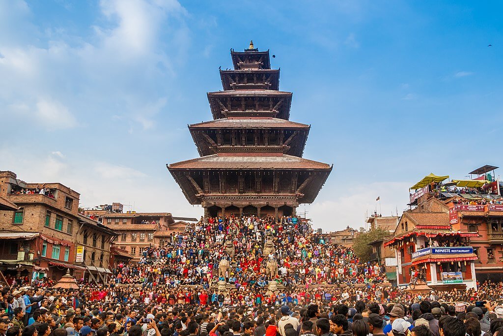 Bisket Jatra festival Bhaktapur Nepal