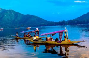 Srinagar Houseboats in the awe-inspiring water of Dal Lake.