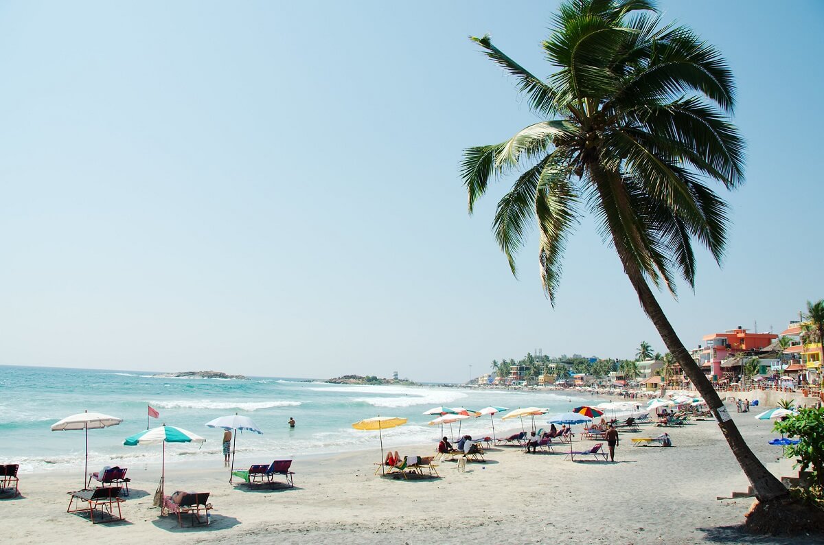 Sunbathe Kovalam Beach, Kerala