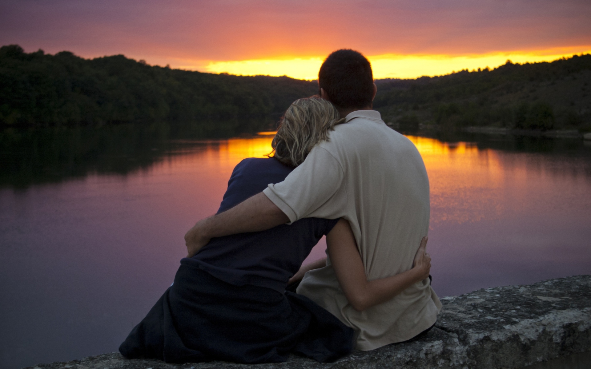 Watching the sunset together