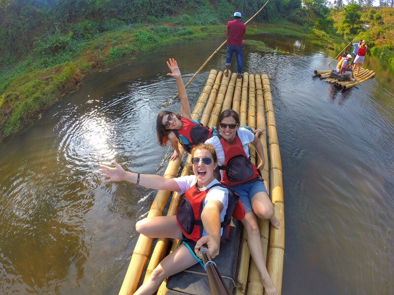 Bamboo Rafting in Kerala