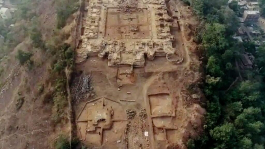 hill-top monastery in Bihar