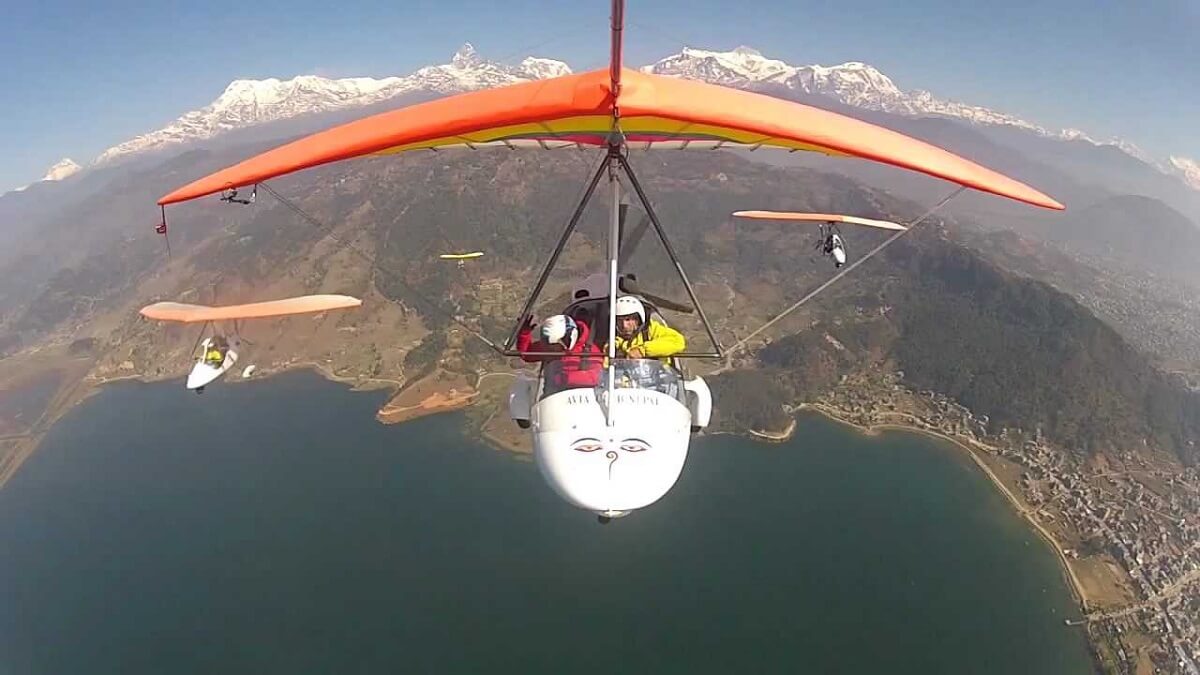 Ultra Light Flight, Pokhara, Nepal