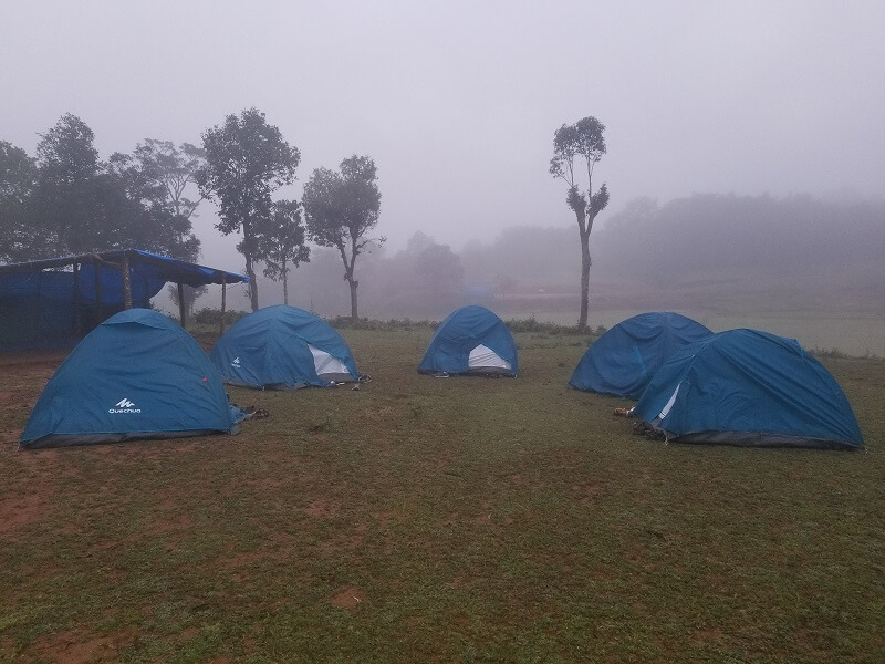Camping at Agumbe, Karnataka