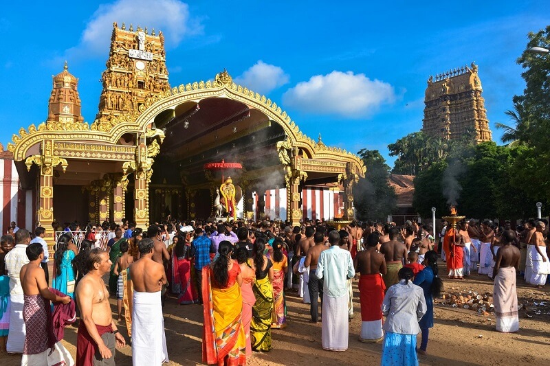 Nallur Kanda Swamy Hindu shrine Tamil culture in Jaffna, Sri Lanka