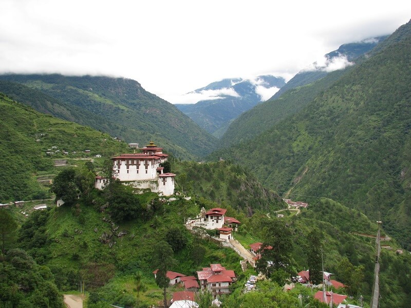 Lhuentse Dzong Valley, Bhutan