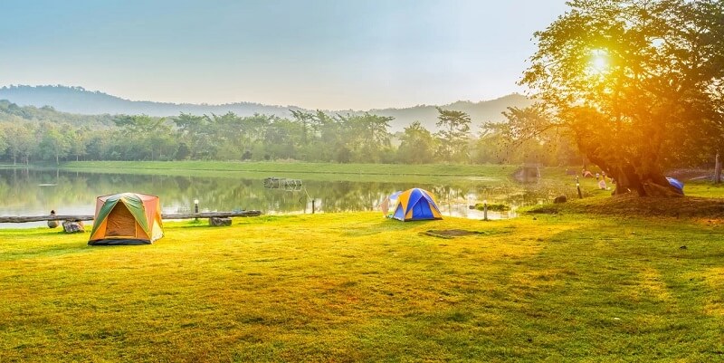 Camping at the riverside and jungles, Coorg, Karnataka