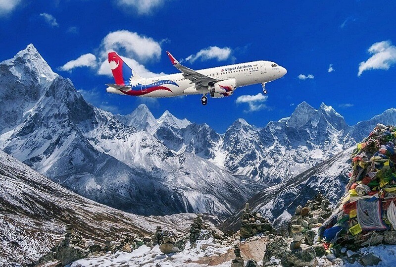 Mountain flight, Nepal