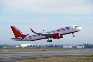 Air India Fligt at Goa airport