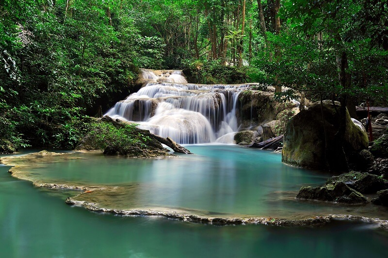 Erawan Waterfalls Kanchanaburi, Thailand