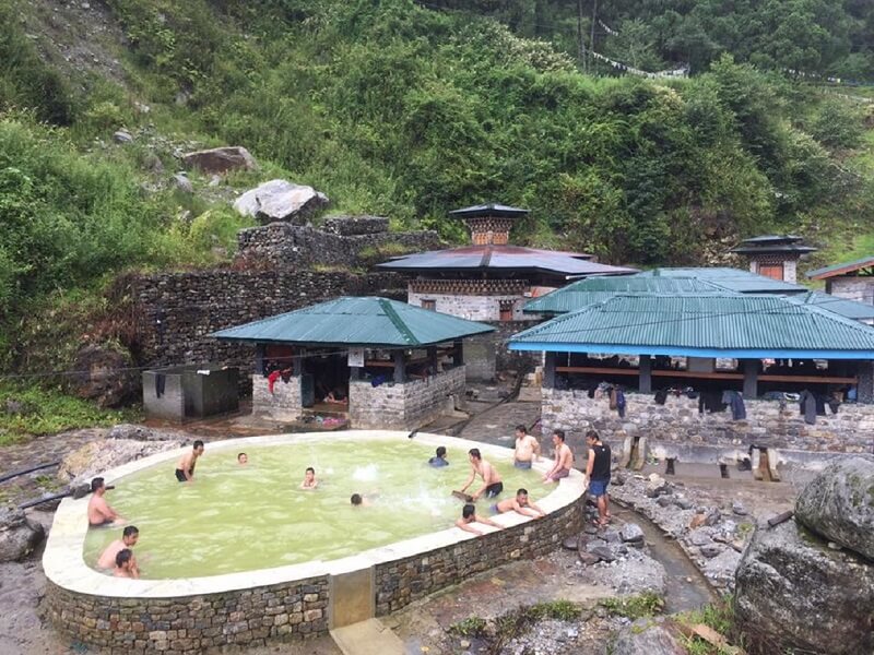Gasa Hot Springs in Bhutan