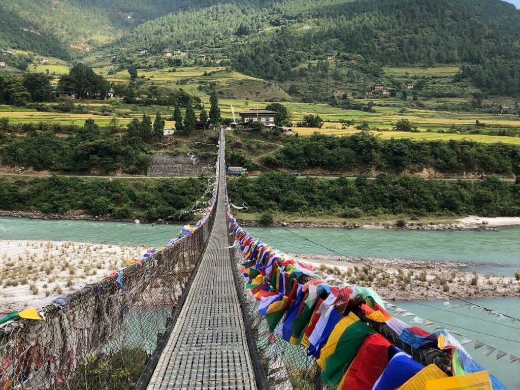 Punakha Suspension Bridge, Bhutan