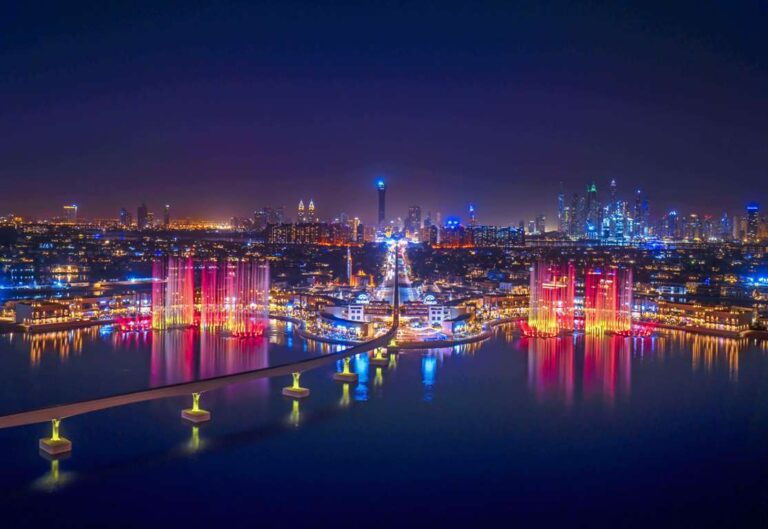 palmfountain 14,000 sq meters of seawater,