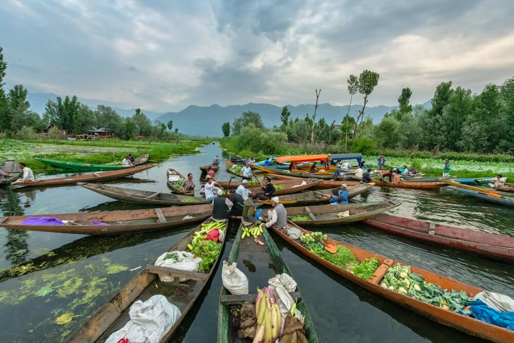 Floating Market, Sri Nagar, Kashmir