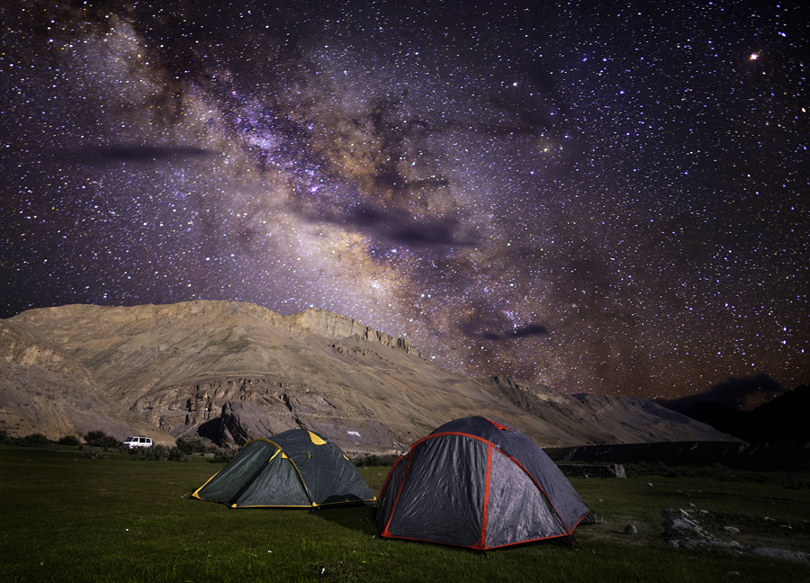 Gaze at the captivating sky, Spiti Valley, Himachal