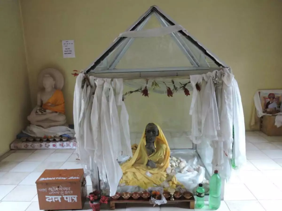 Mummy at the village of Giu, Spiti Valley, Himachal