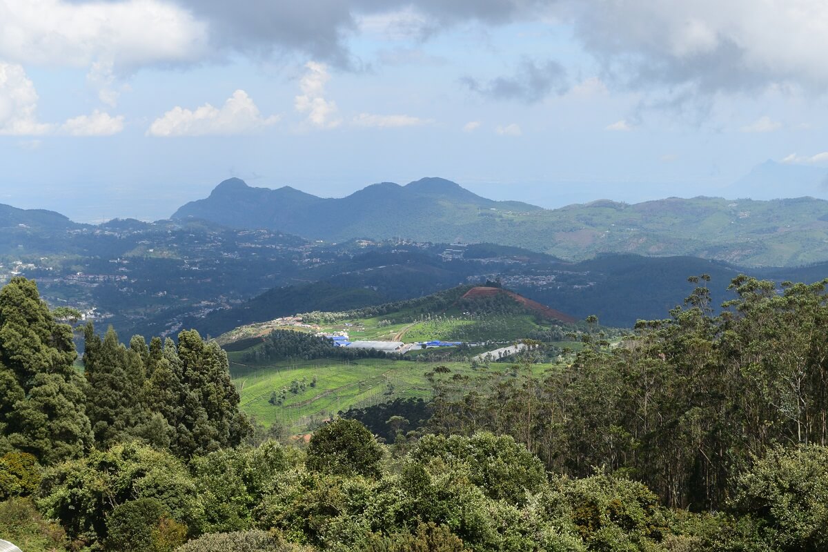 Nilgiri hills view from Doddabetta Peak, Tamil Nadu