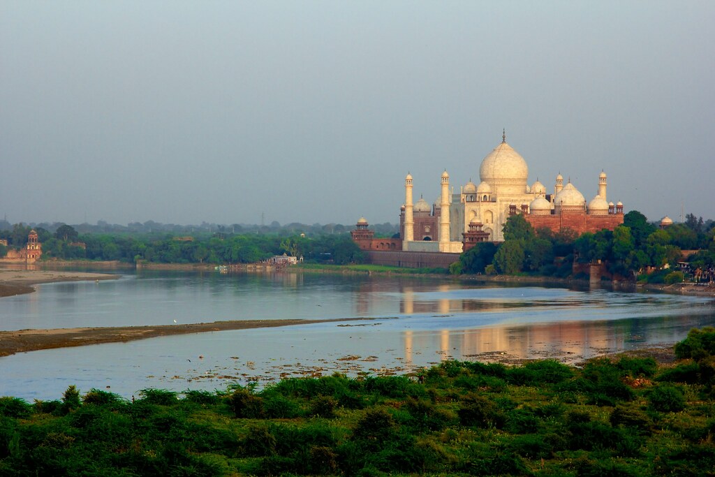 Yamuna River Taj Mahal, Agra