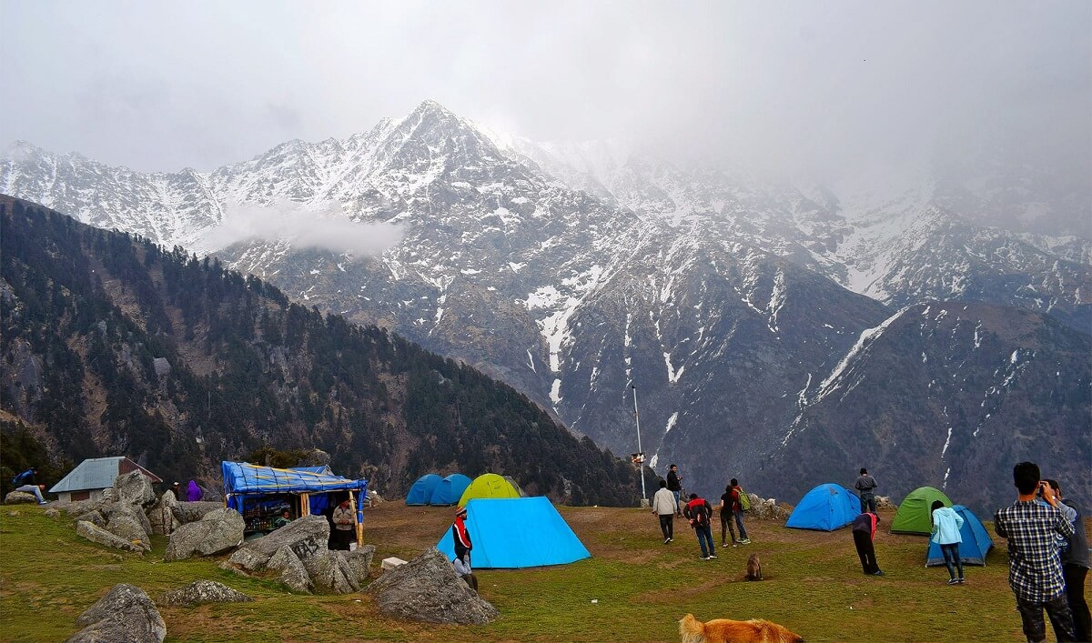 camping on Triund, Mcleod Ganj, Himachal