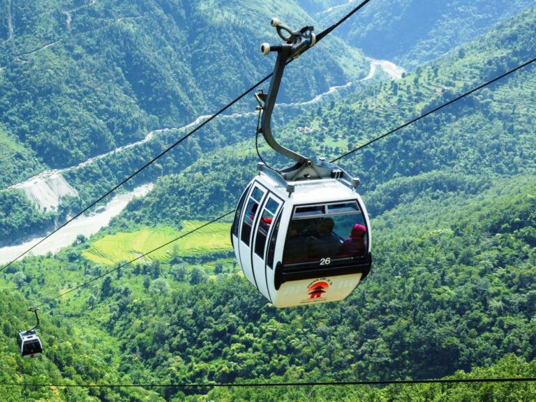 Cable Car in Nepal was established in 1998, The Manakamana Cable Car