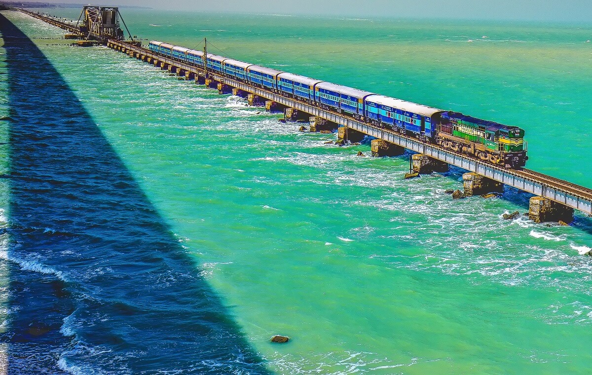Pamban Railway route – Mandapam to Rameswaram