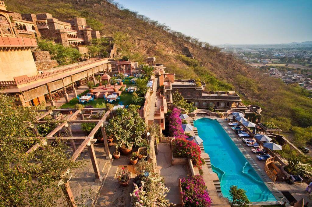 Spa and Pool in Neemrana Fort Palace, Rajasthan
