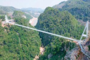 World's longest glass-bottomed bridge opens in Vietnam