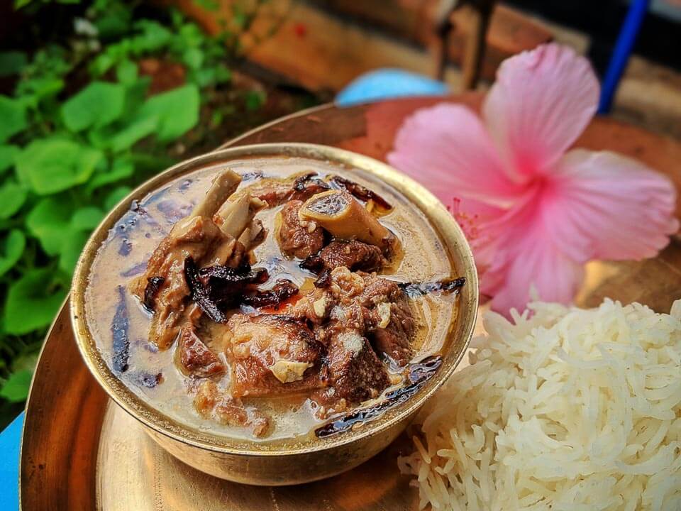 Aab Gosht Kashmiri Dish