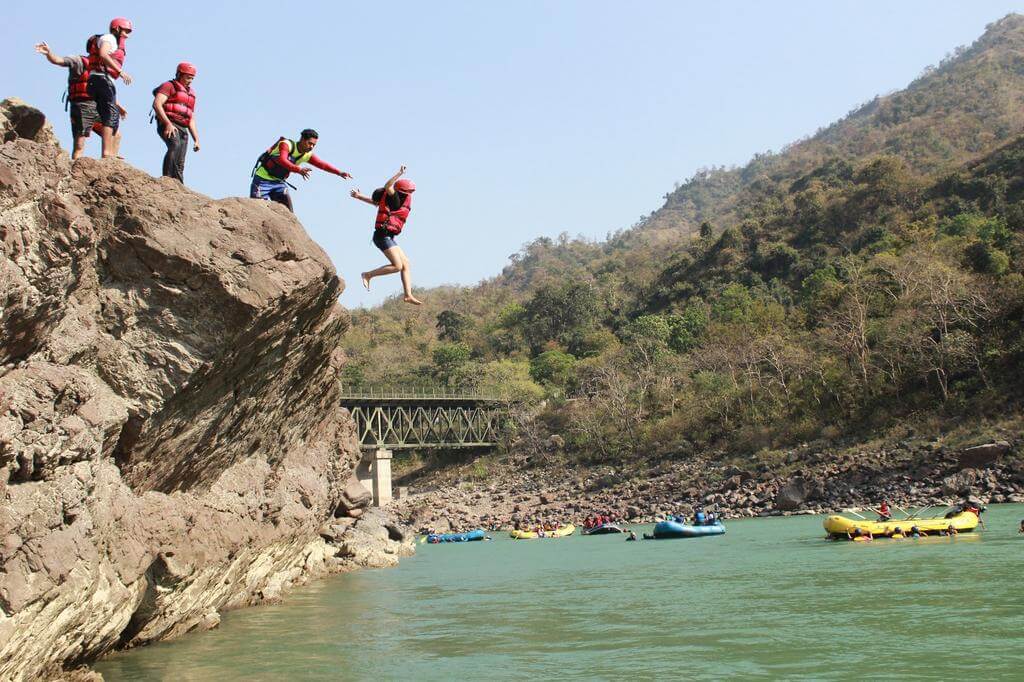 Cliff Jumping in Rishikesh