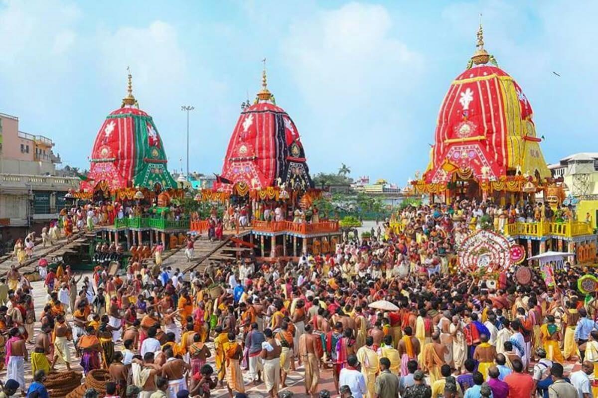 Rath Yatra in Krishna Janmashtami, Jagannath, Puri, Odisha