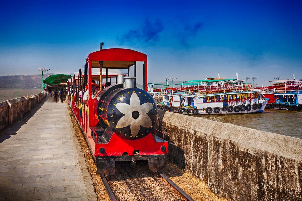 Toy Train To Elephanta Entrance, Mumbai