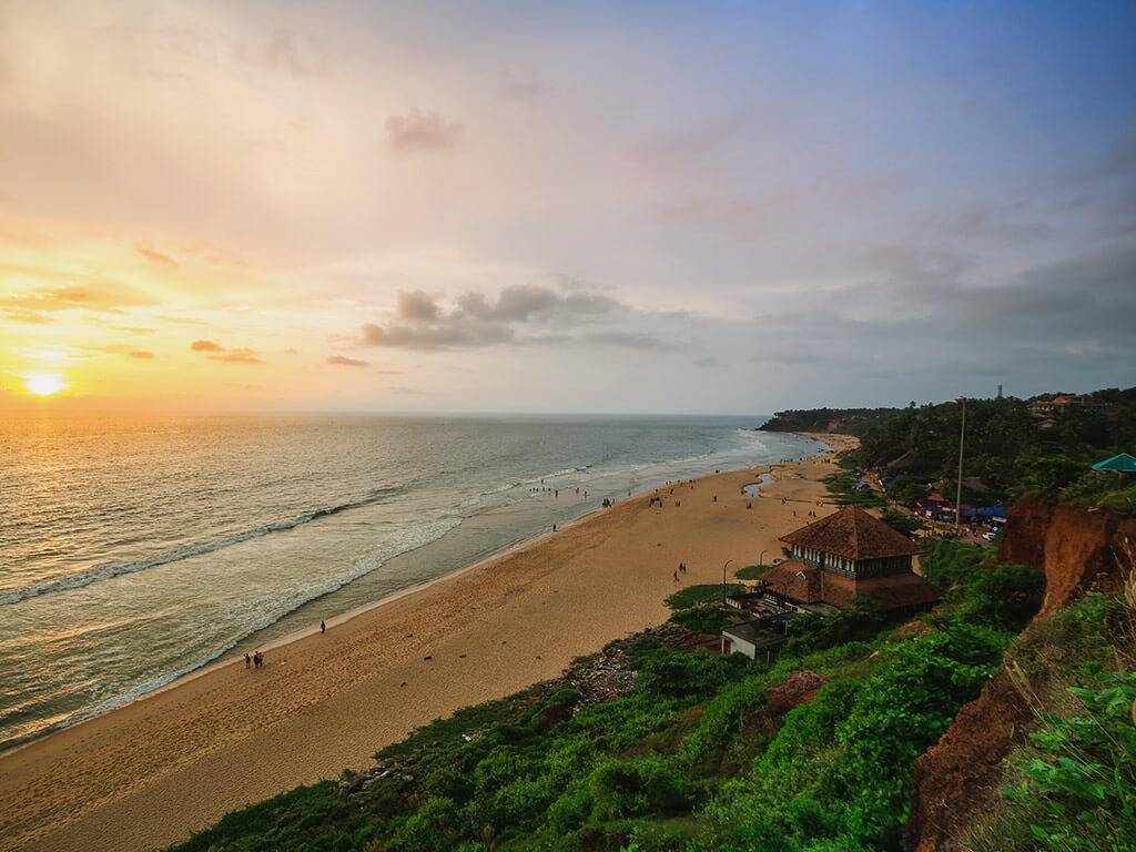 A beach on Varkala Island