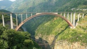 Chenab in Jammu & Kashmir has been inaugurated as the world’s highest railway bridge