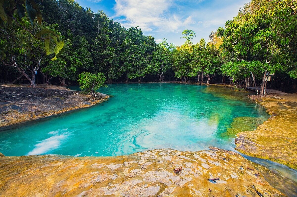 Emerald Pool Thung Teao Forest Natural Park Krabi Thailand