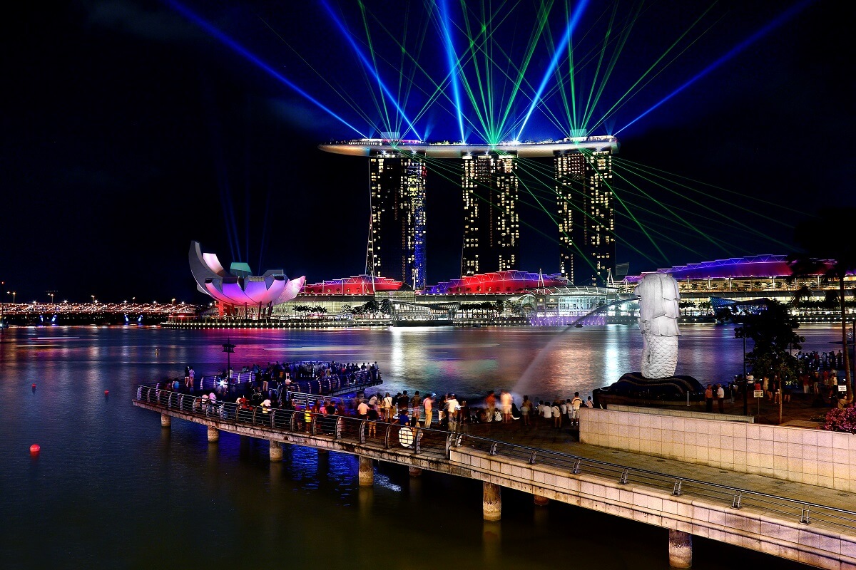 Laser Light Show, Marina Bay, Singapore
