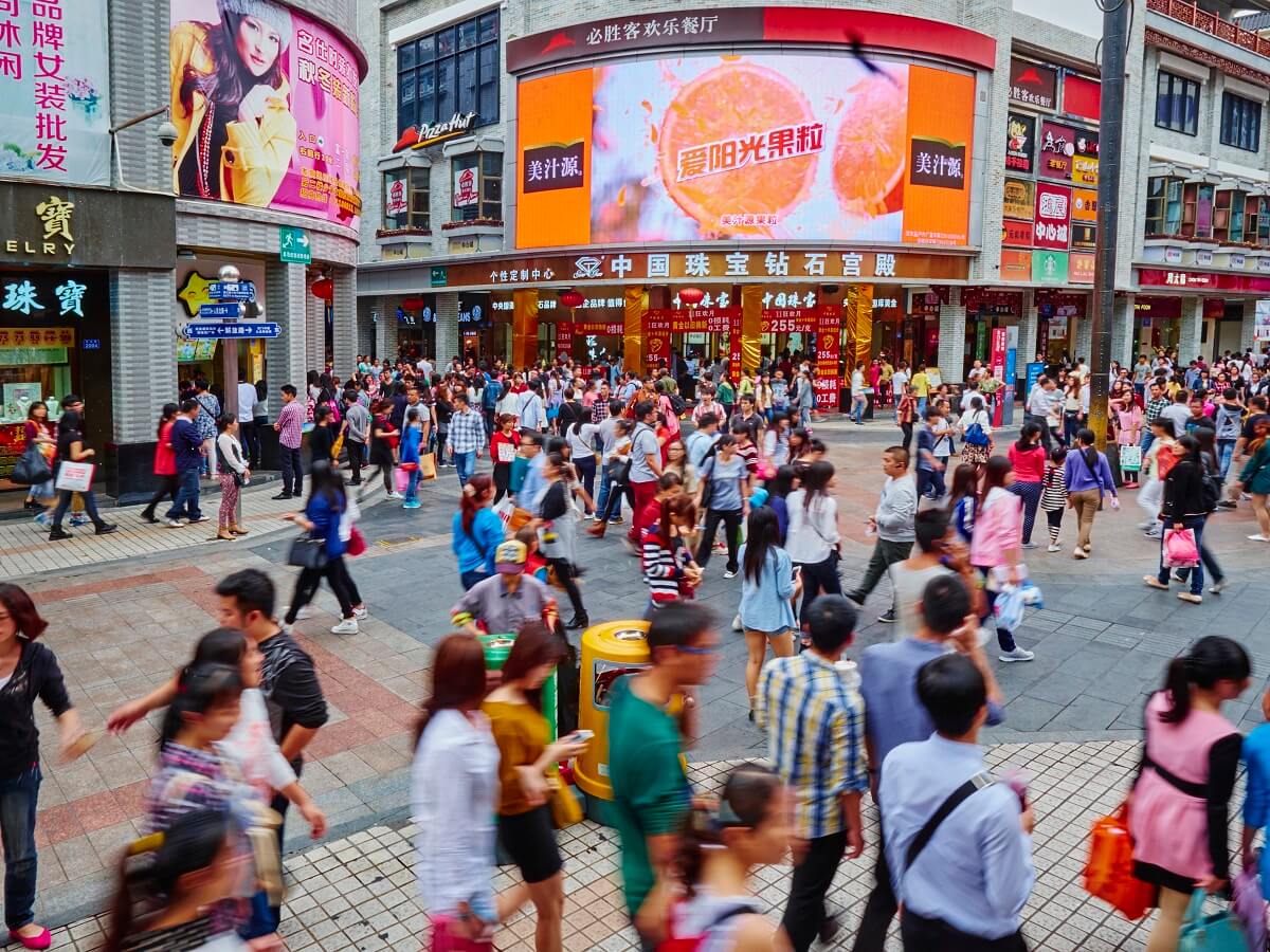 Shopping in Shenzhen, China