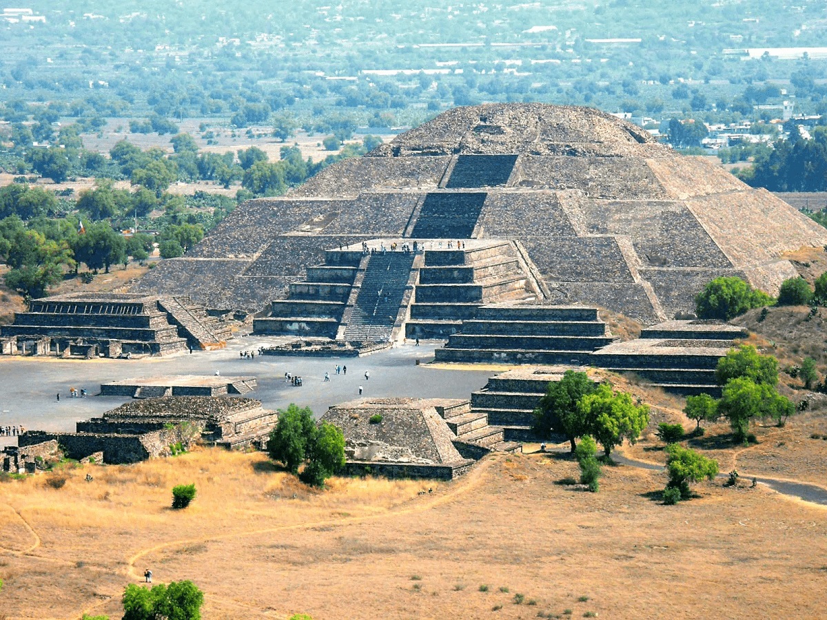 The pyramids of Teotihuacan, Mexico