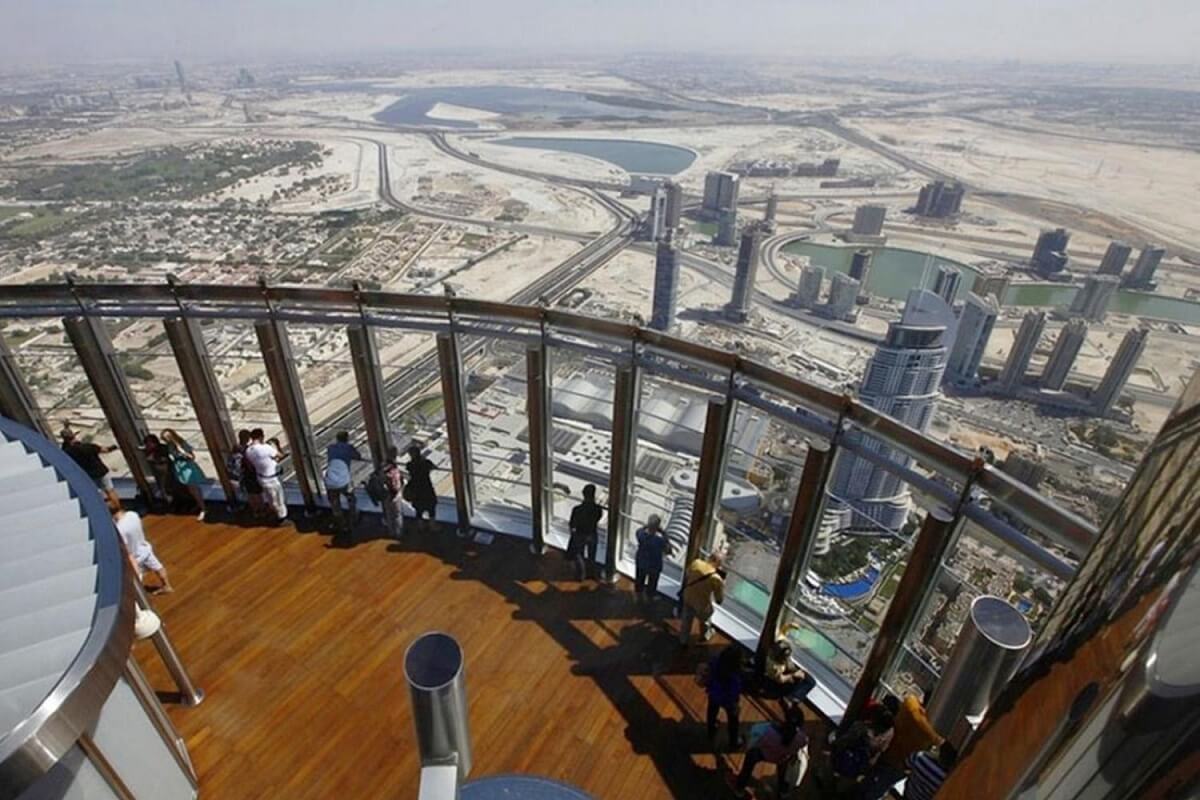 View At The Top Of Burj Khalifa Dubai